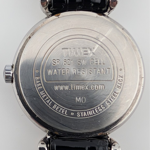 Timex Two Tone Twist Bezel Watch Silver Sunburst Dial Quartz 25mm main image 9